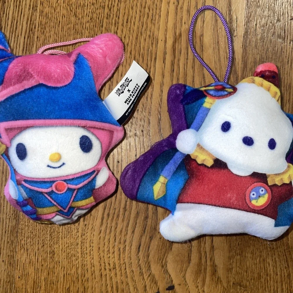 Three Sanrio McDonald's Happy Meal‎ Stuffed Hanging Toys Pochacoo Cinnamoroll